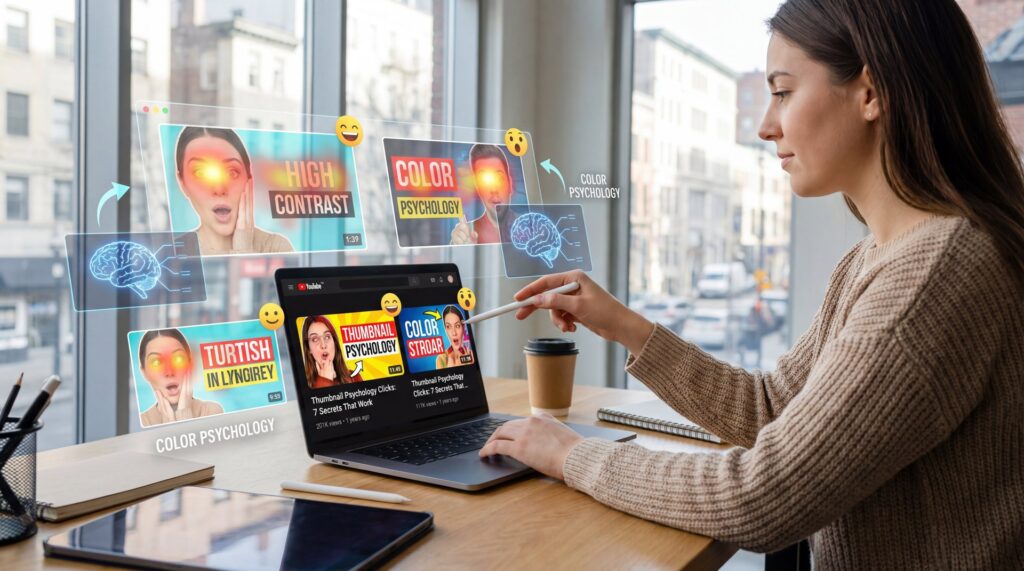 Thumbnail Psychology Clicks: 7 Secrets That Work - personalized thumbnails, CTR optimization, facial expression thumbnails guide