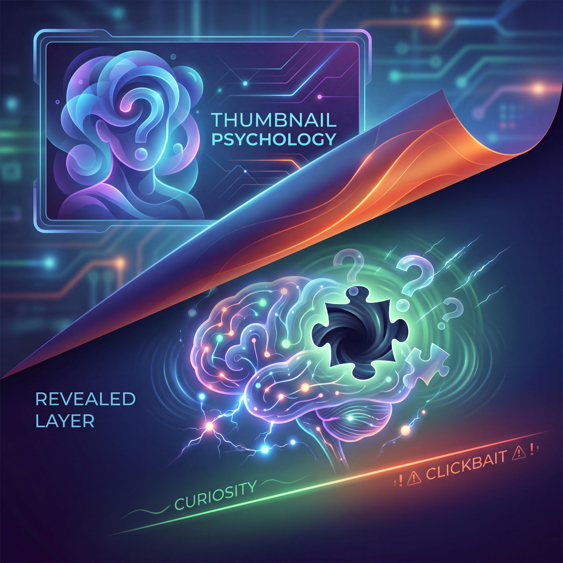 Illustration showing Thumbnail Psychology: Using Curiosity Gaps Without Clickbait