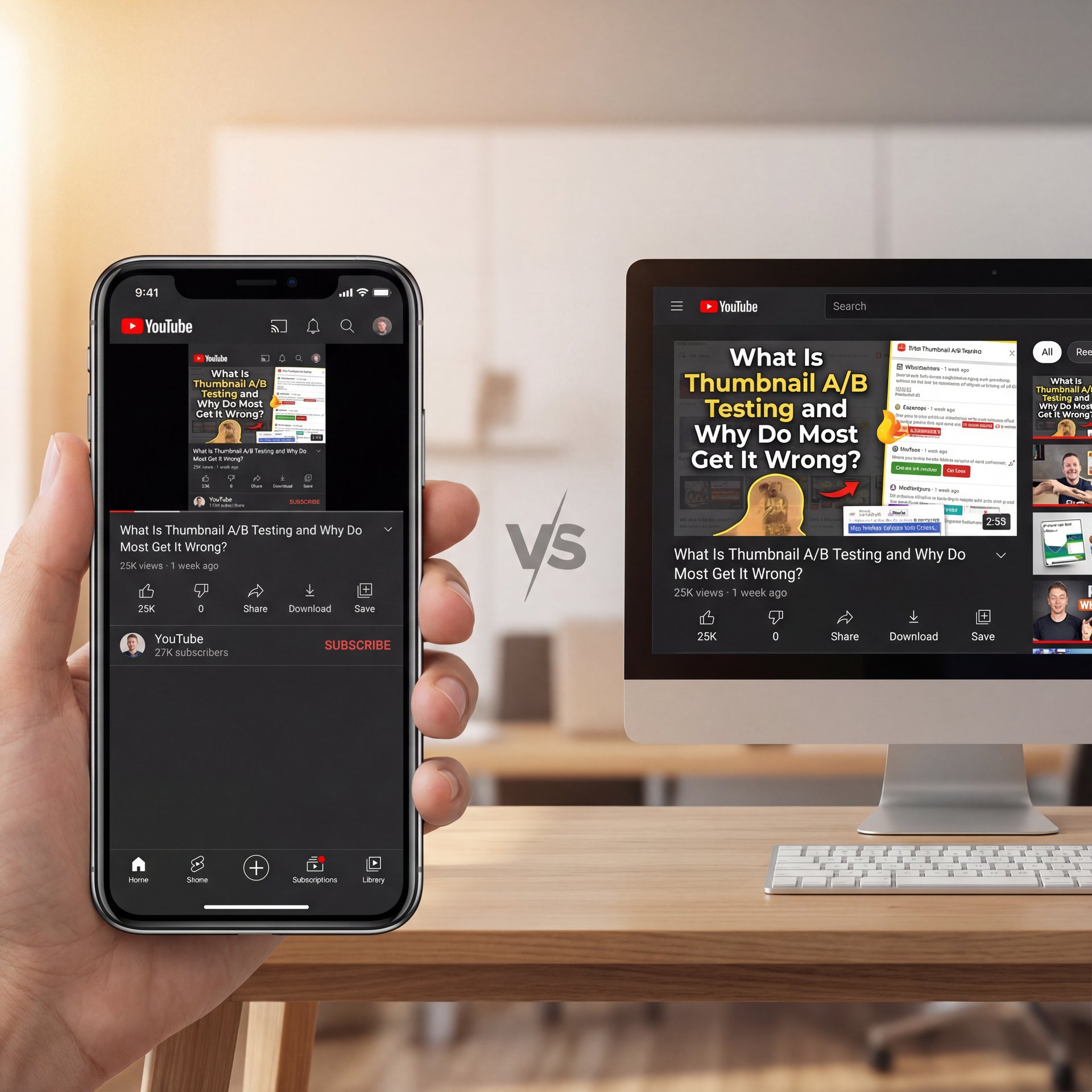 Illustration showing What Is Thumbnail A/B Testing and Why Do Most Get It Wrong?