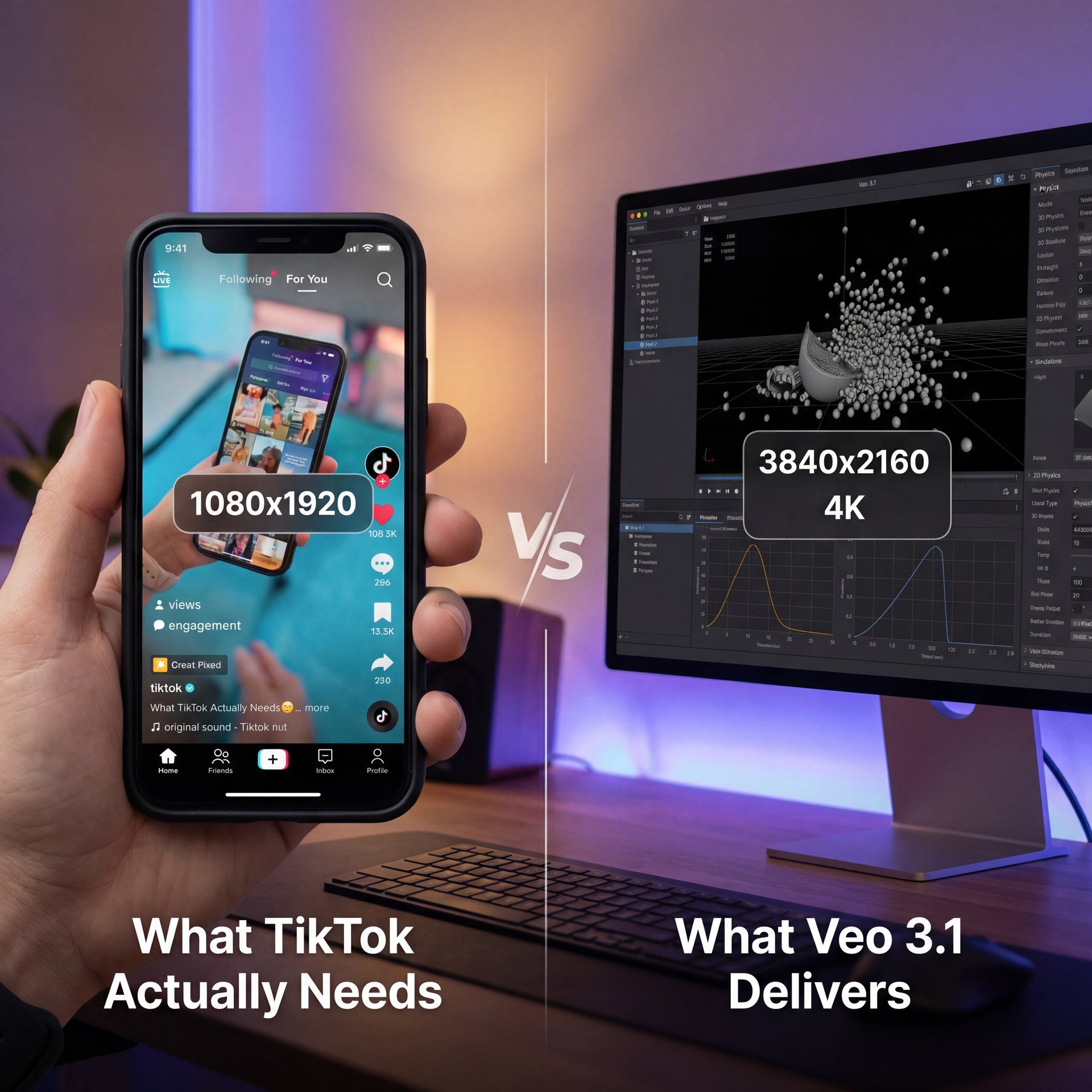 Illustration showing What Is Veo 3 Kling Doing Wrong on TikTok? (I know, I know)