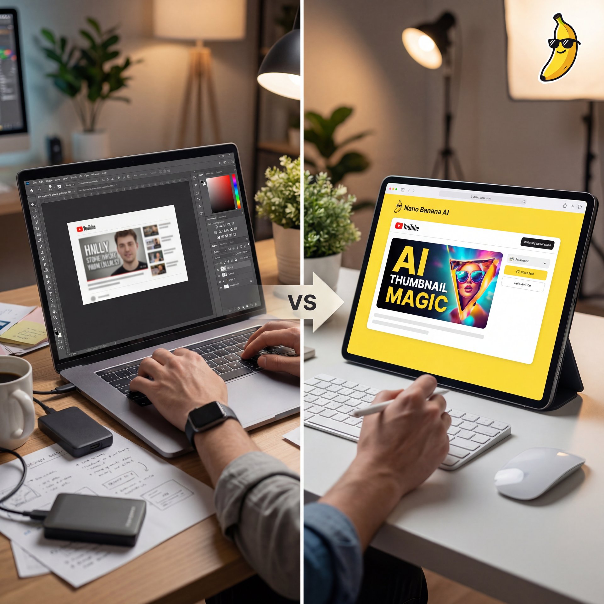 Illustration showing What Is an AI YouTube Thumbnail Maker?