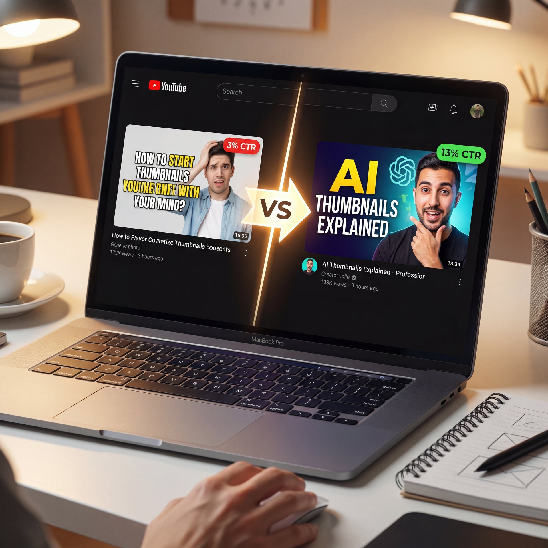 Illustration showing What Is the Real Deal with AI YouTube Thumbnails?