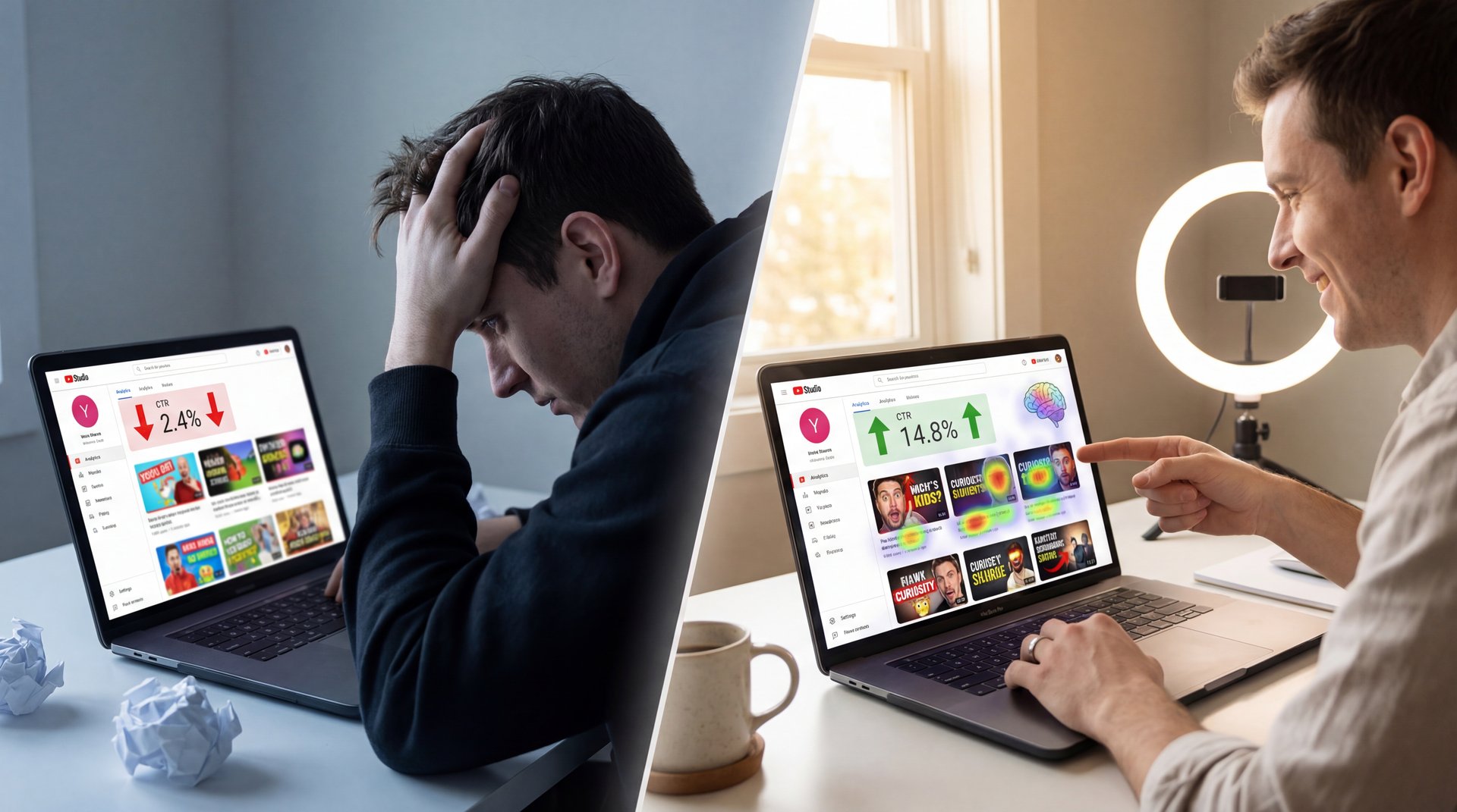 Why Thumbnail Psychology Fails (Fix CTR Now) - click-through rate optimization, curiosity gap thumbnails, high-contrast thumbnails guide