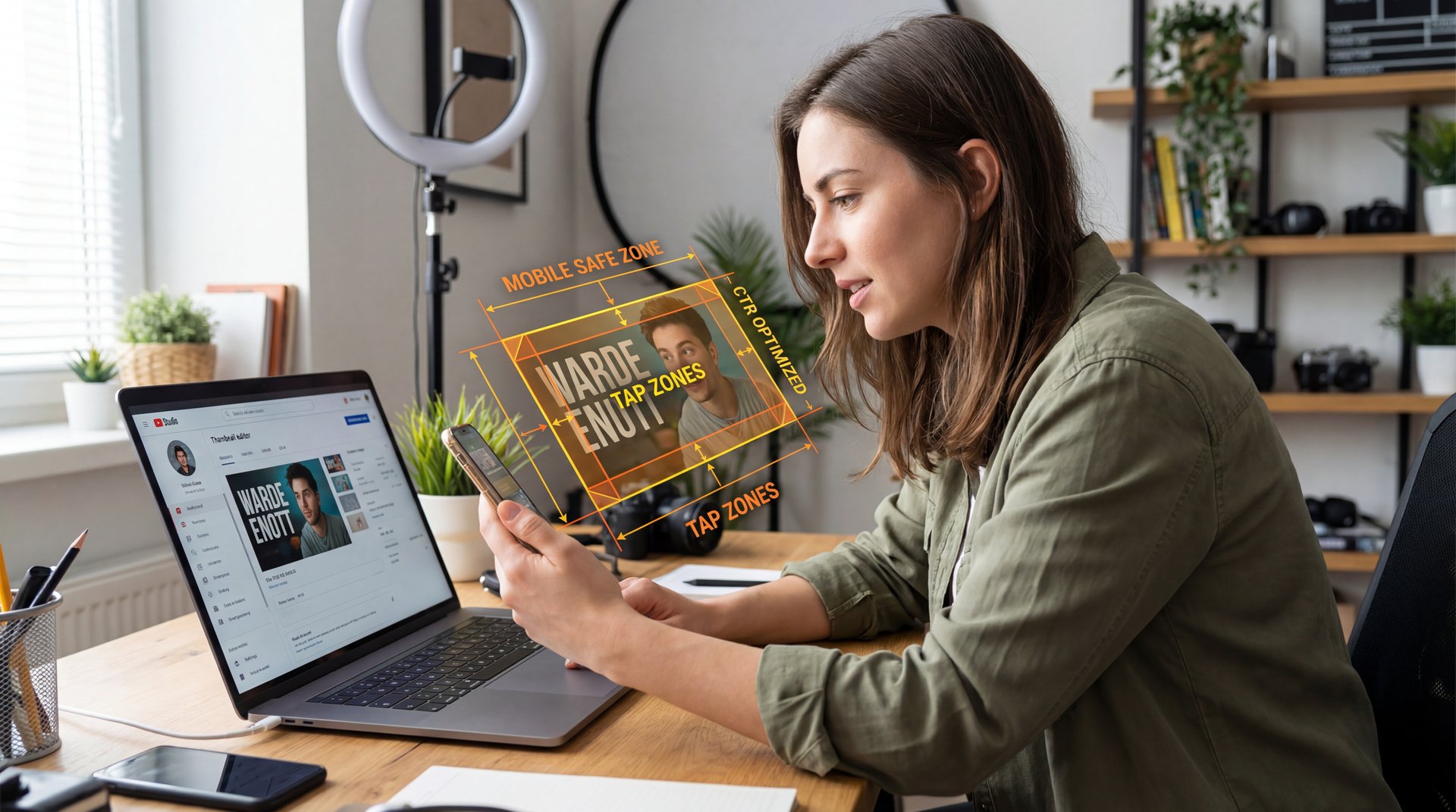 YouTube Thumbnail Mobile Secrets for Max CTR - mobile thumbnail readability, safe zone placement, one-second mobile test guide
