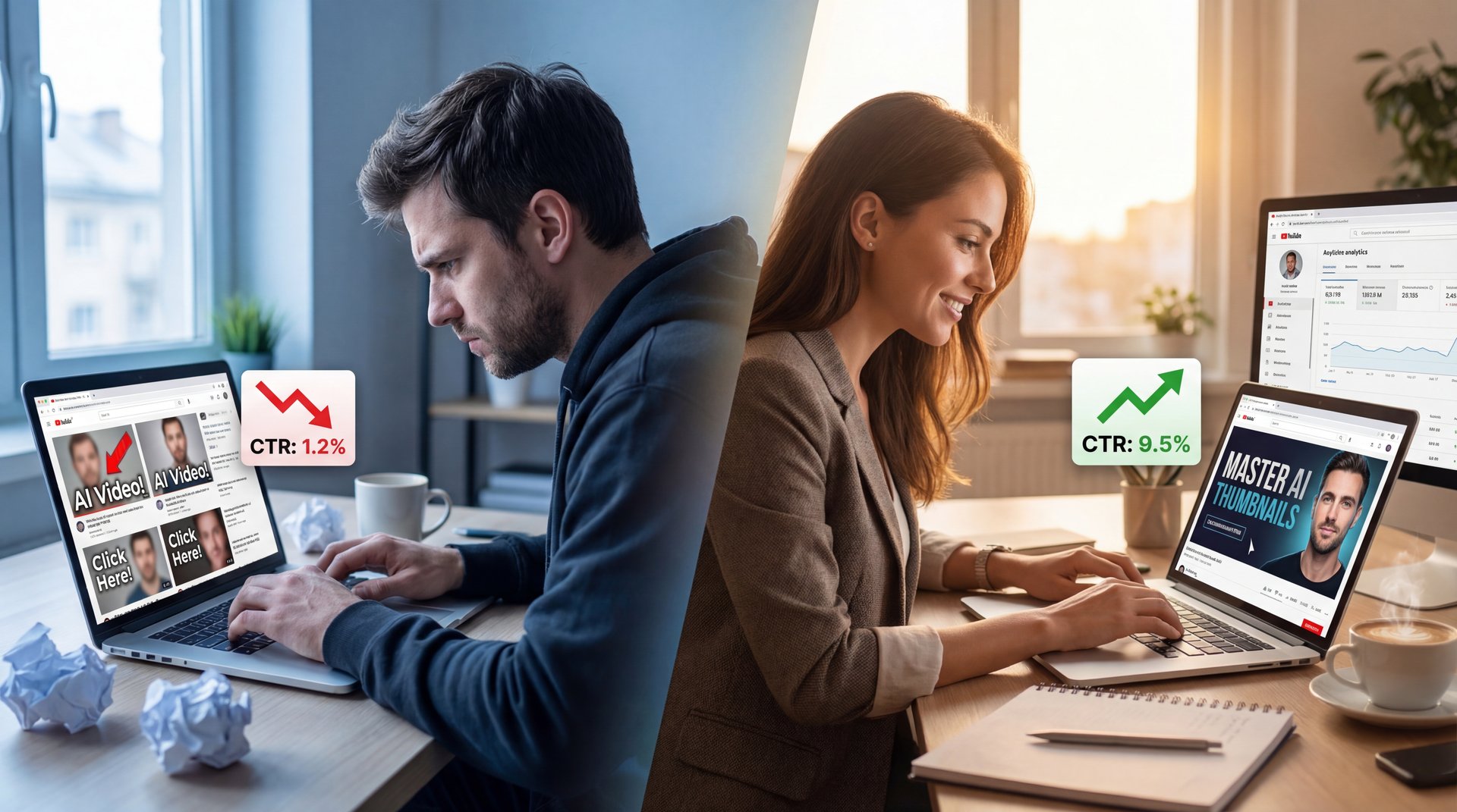 7 AI Thumbnail Generator Mistakes Killing Your CTR - click-through rate, thumbnail design flaws, predictive CTR scoring guide