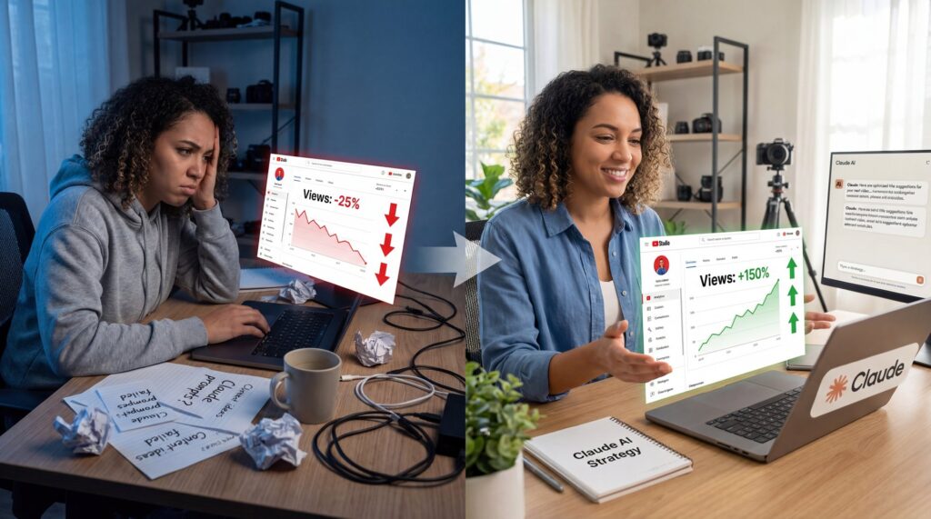 9 Claude Cowork Mistakes Killing YouTube Views - watch time retention, YouTube algorithm penalties, AI-generated content detection guide