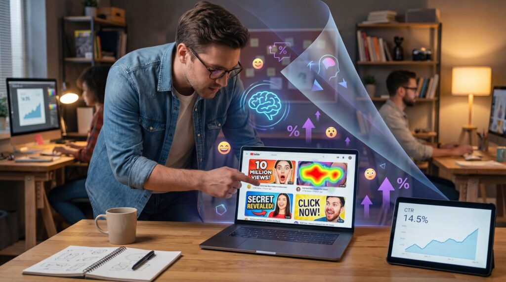 9 Viral Thumbnail Psychology Secrets That Boost CTR - thumbnail optimization, emotional faces thumbnails, bold text overlays guide