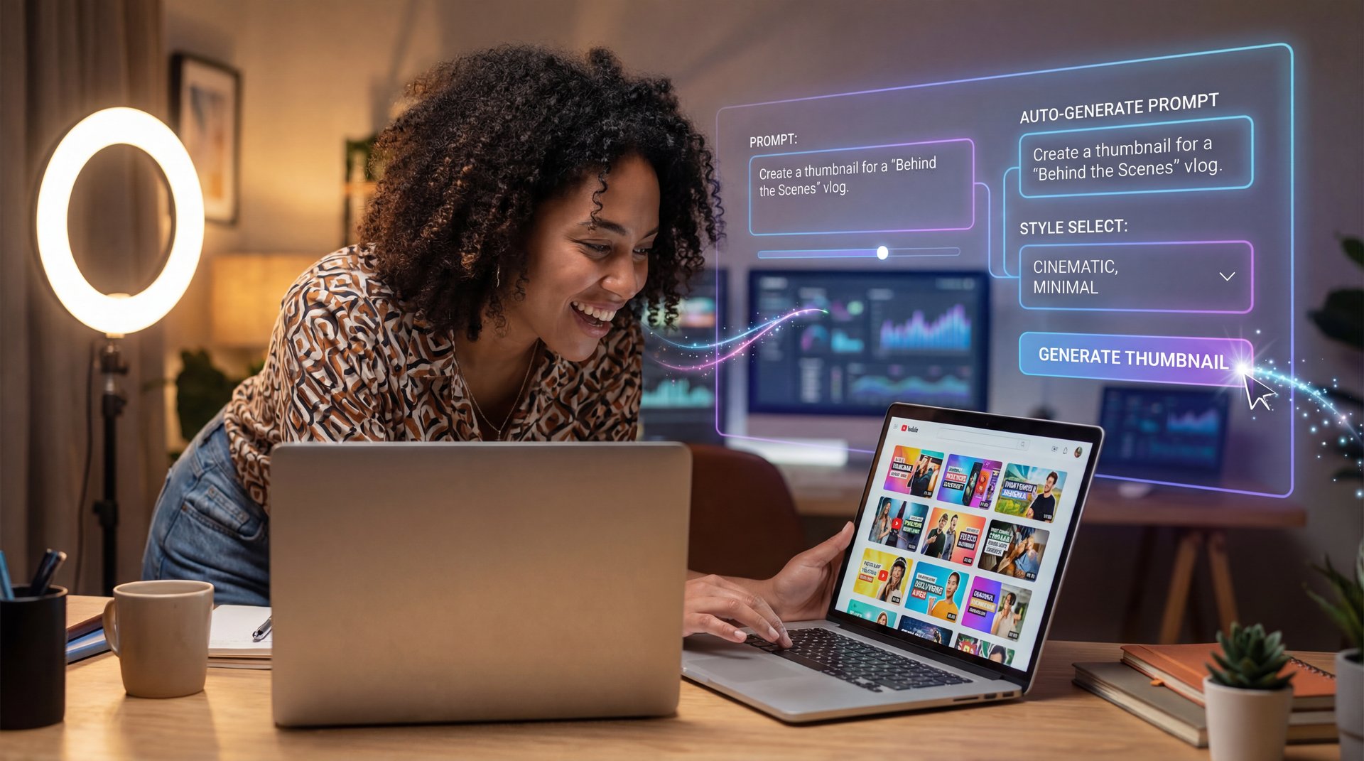 AI Thumbnail Maker Secret Small Creators Use - click-through rate optimization, custom thumbnails, thumbnail design tools guide
