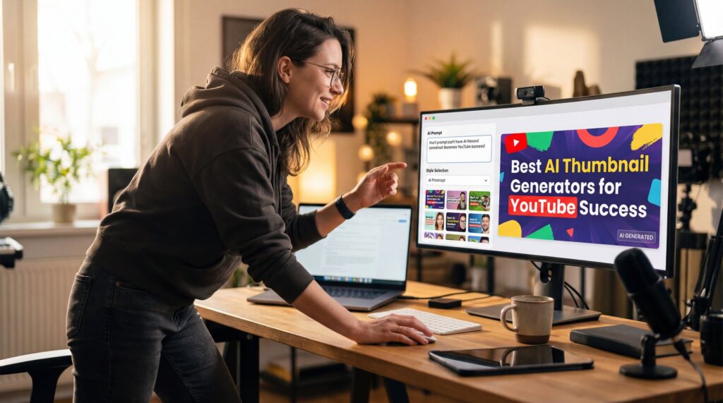 Best AI Thumbnail Generators for YouTube Success - click-through rate optimization, content creator tools, video thumbnail design guide