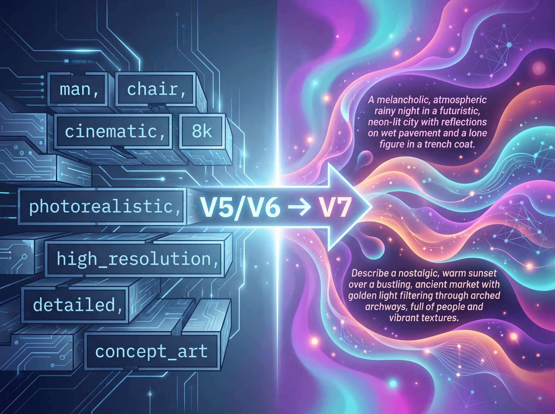 Illustration showing How to Structure Your V7 Prompts (The 