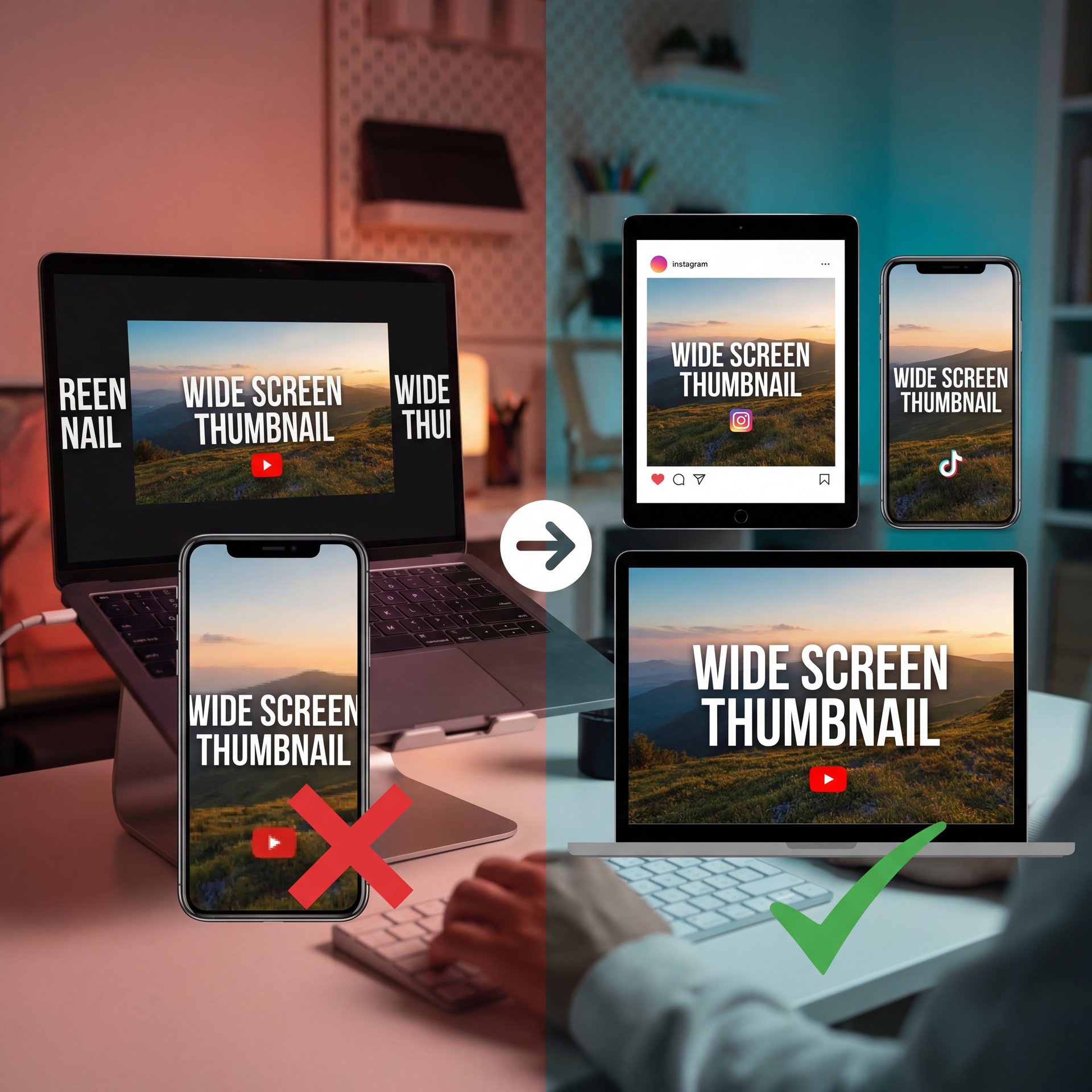 Illustration showing How to Use Sora VDL Hacks for Multi-Platform Aspect Ratios (bear with me here)