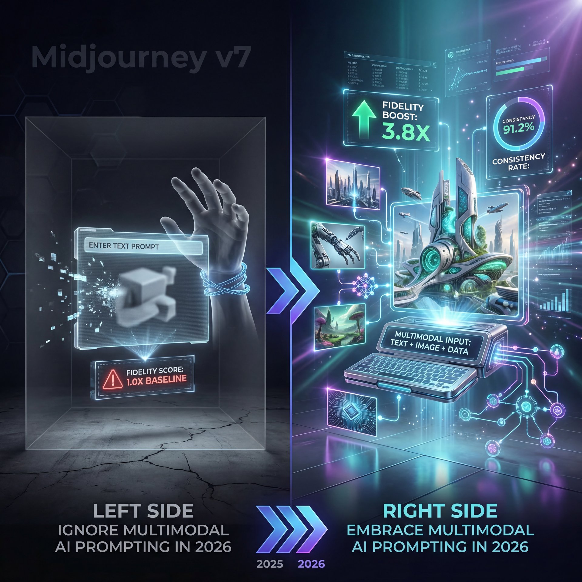 Illustration showing Ignoring Multimodal AI Prompting In 2026