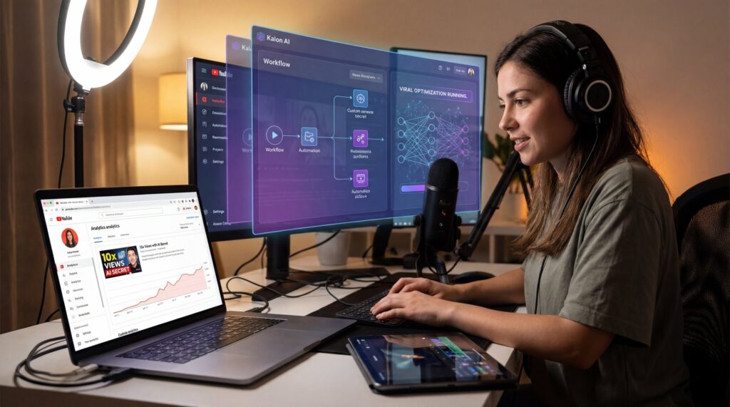 Kalon AI Secret Top YouTubers Use to Go Viral - semantic video intelligence, causal AI optimization, agentic AI workflow guide