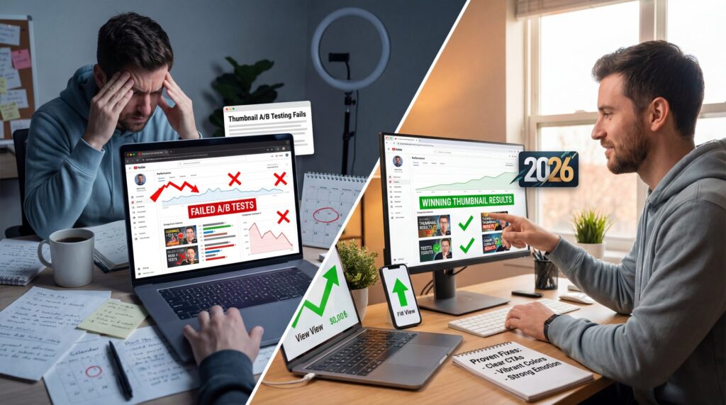 Thumbnail A/B Testing Fails: Proven Fixes - click-through rate, long-term click satisfaction, proof of human guide