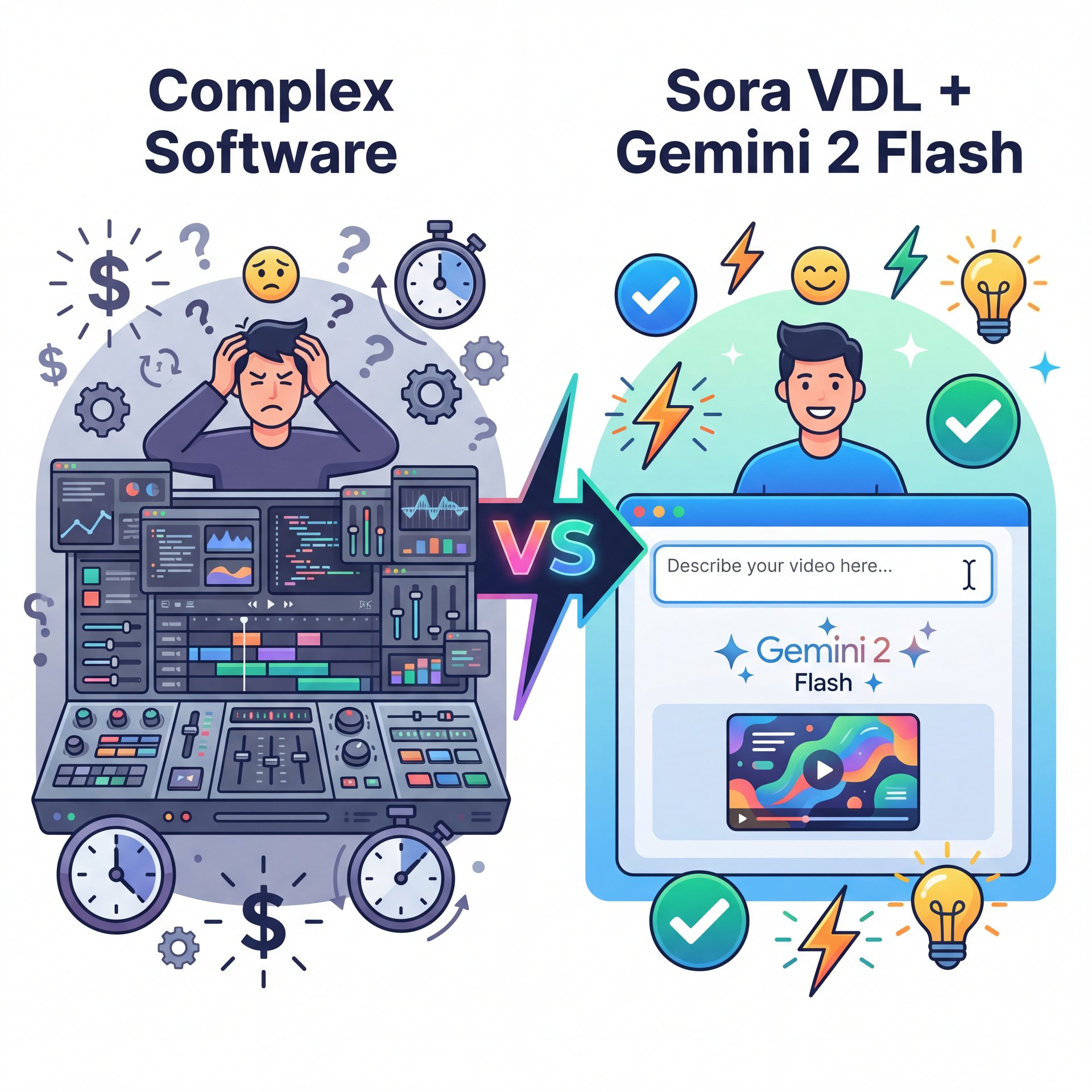 Illustration showing What Are The Best Sora VDL Hacks For Beginners? (I know, I know)