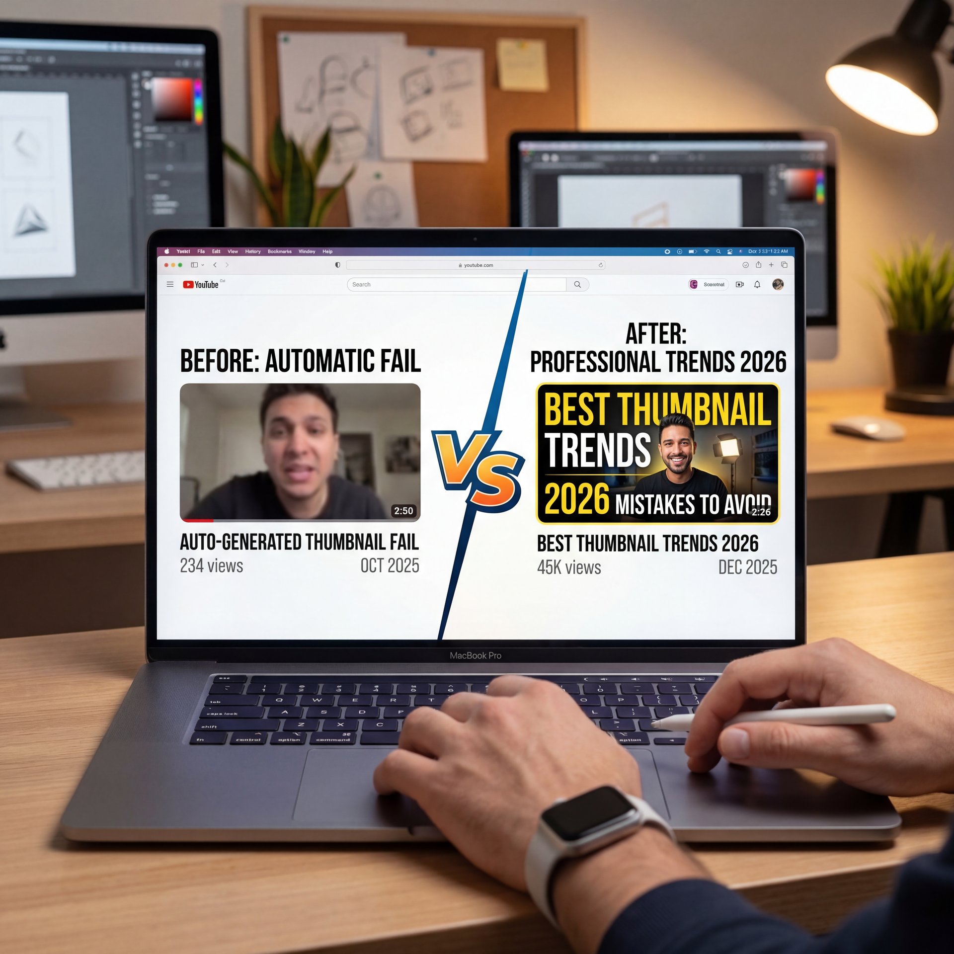 Illustration showing What Are The Biggest YouTube Thumbnail Trends 2026 Mistakes?