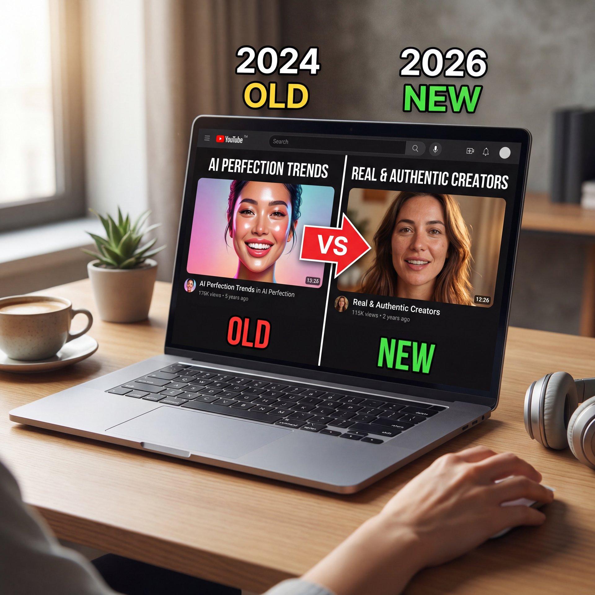 Illustration showing What Are The Real 2026 Thumbnail Trends?