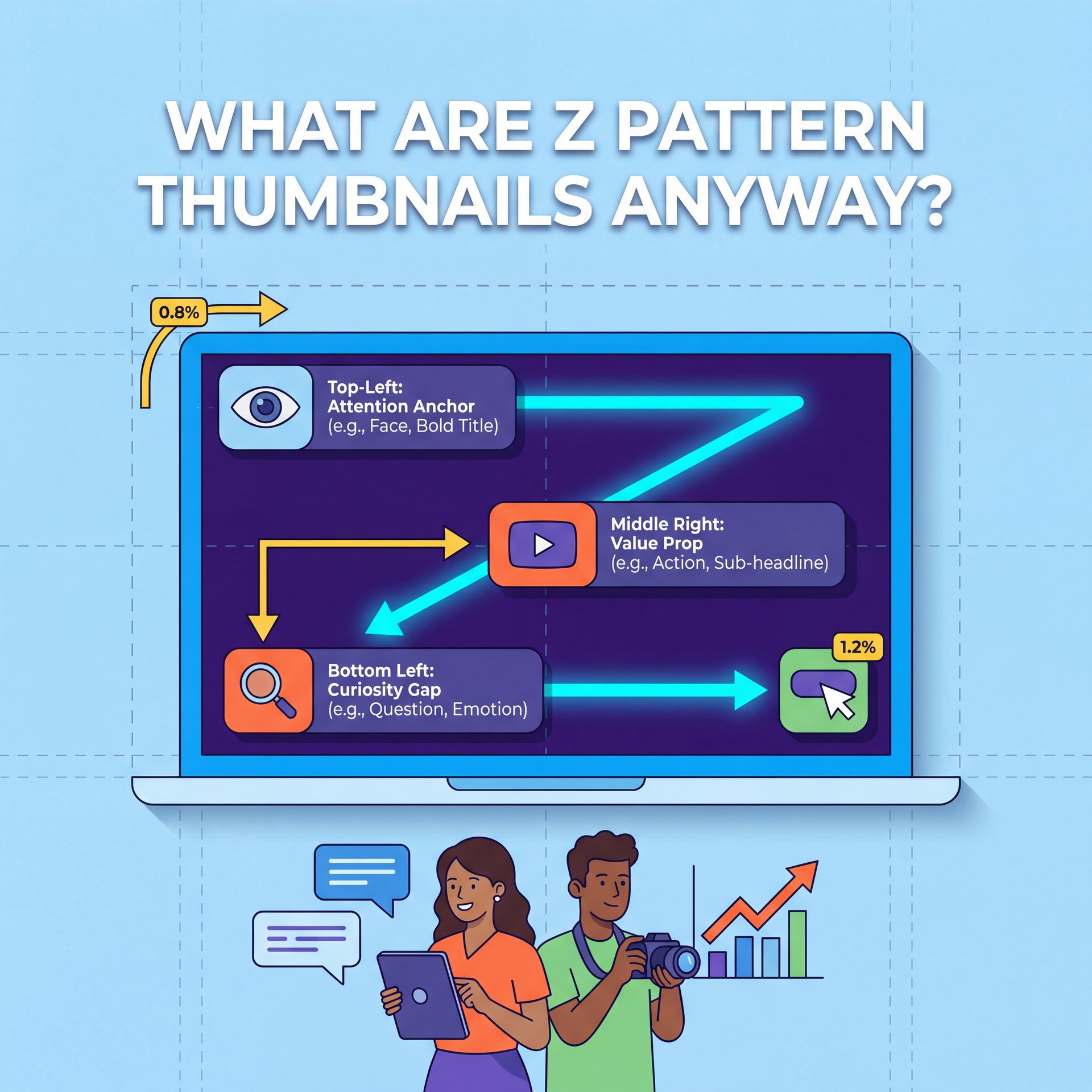 Illustration showing What Are Z Pattern Thumbnails Anyway?