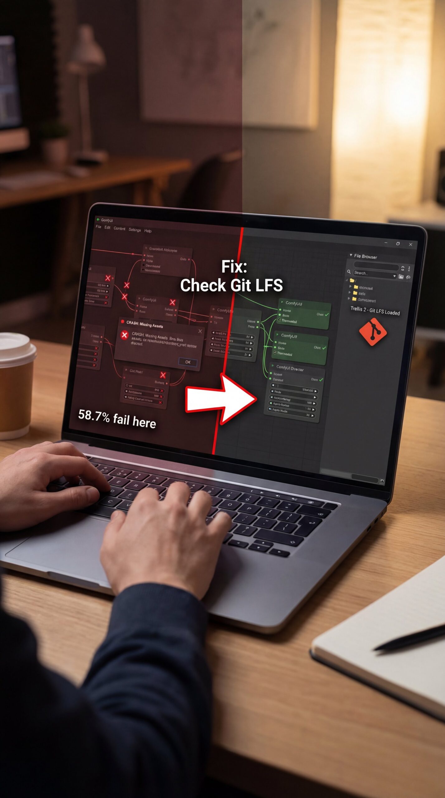Illustration showing What Causes Trellis 2 ComfyUI Assets to Crash?So we got a broken node setup in the bay today. This Means the first thing you want to do is check how you actually downloaded the files. I know it sounds basic. But missing files cause the majority of the headaches I see.