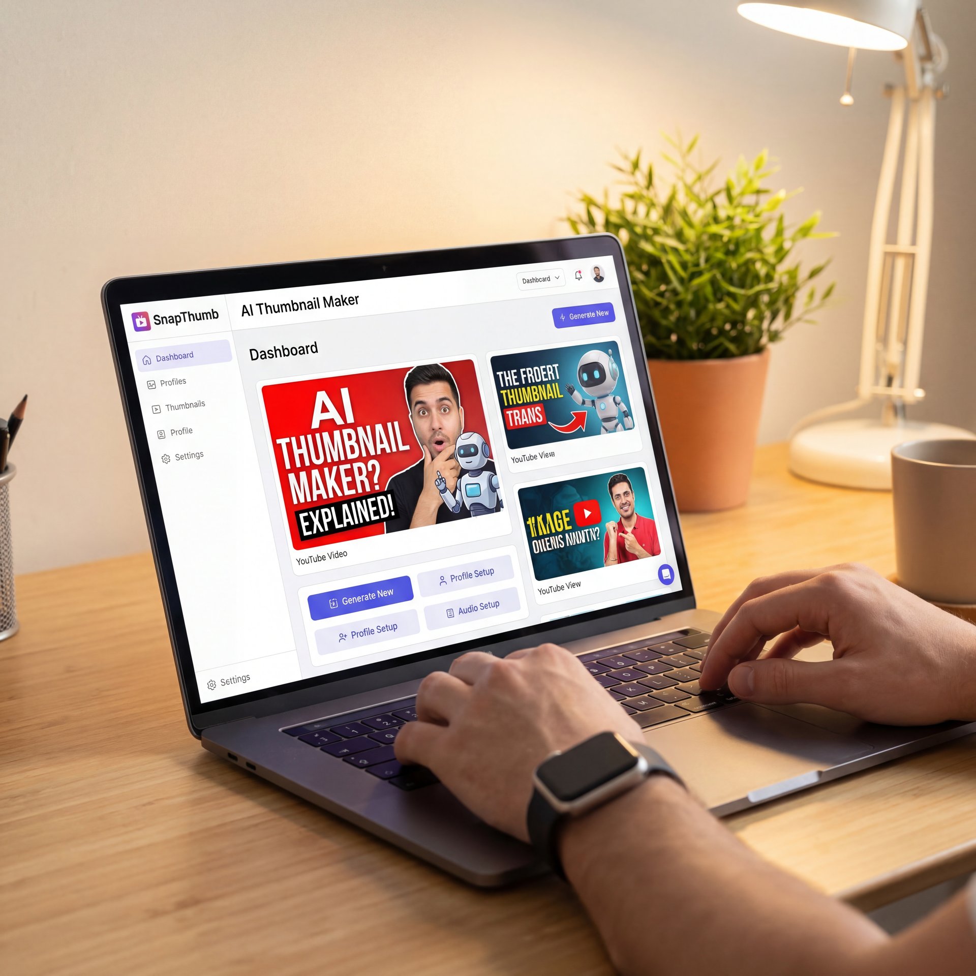 Illustration showing What Exactly Is an AI Thumbnail Maker?