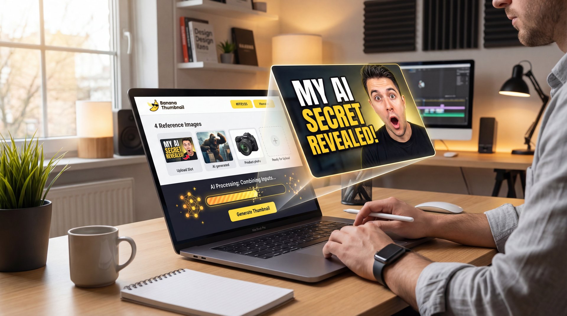 Illustration showing What Is An AI Thumbnail Maker Actually Doing?