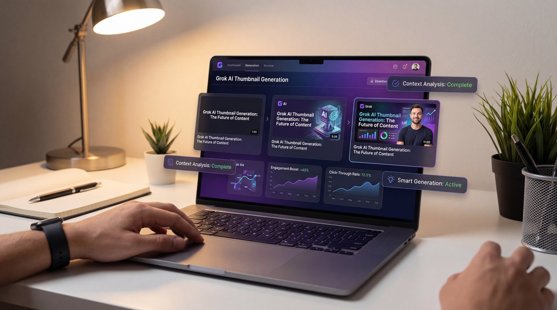 Illustration showing What Is Grok AI Thumbnail Generation and Why Care?