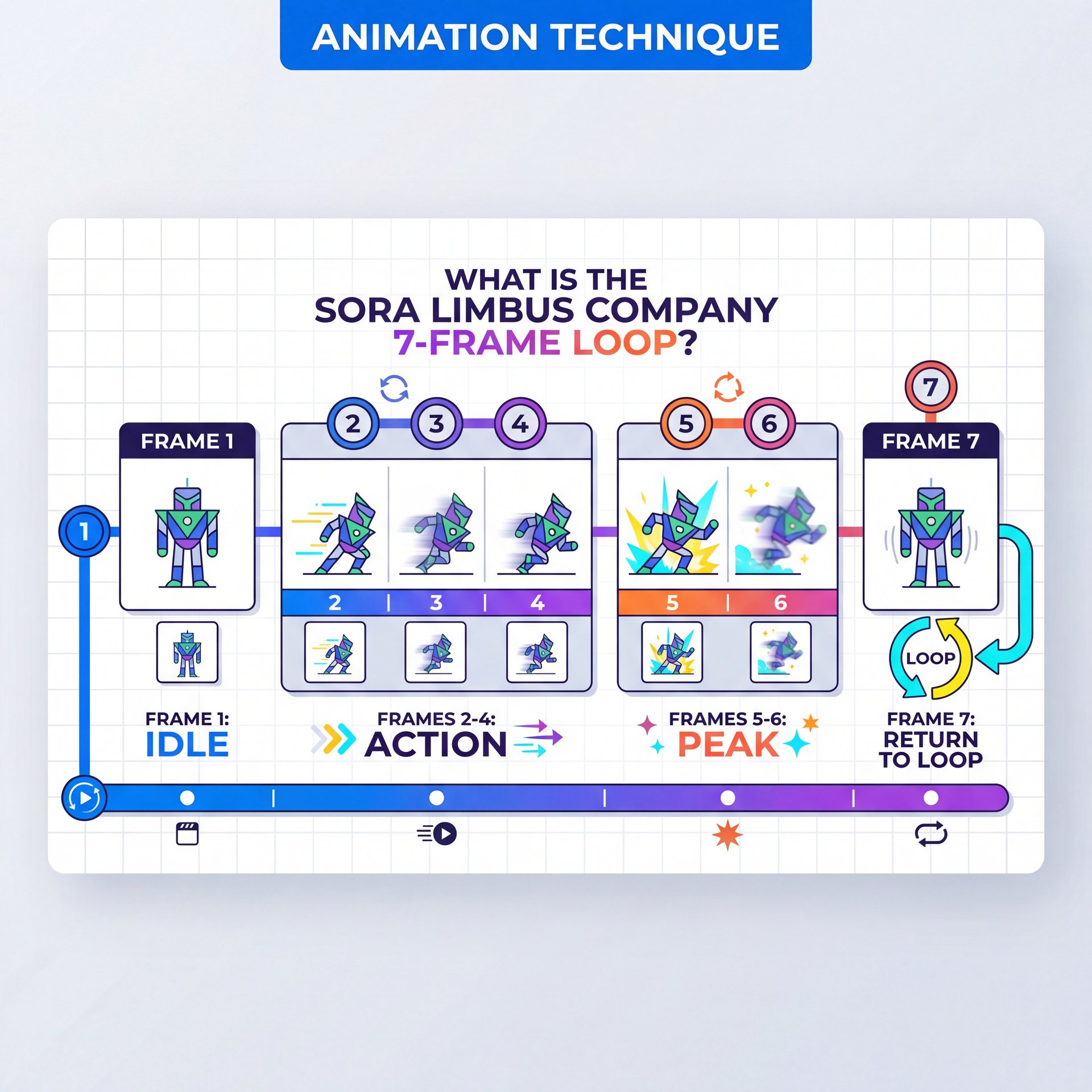 Illustration showing What Is The Sora Limbus Company 7-Frame Loop?