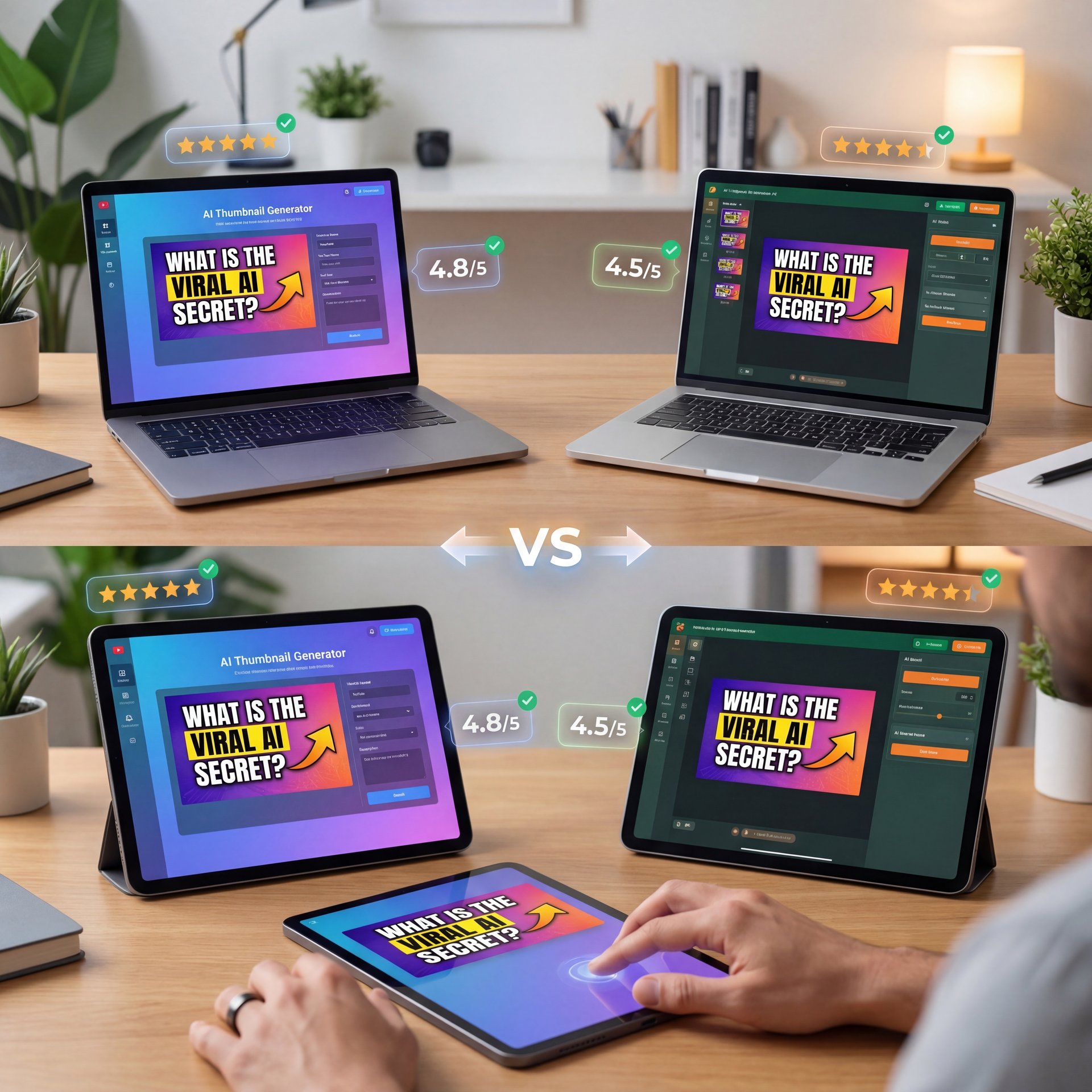 Illustration showing What Is The Viral AI Thumbnail Secret?