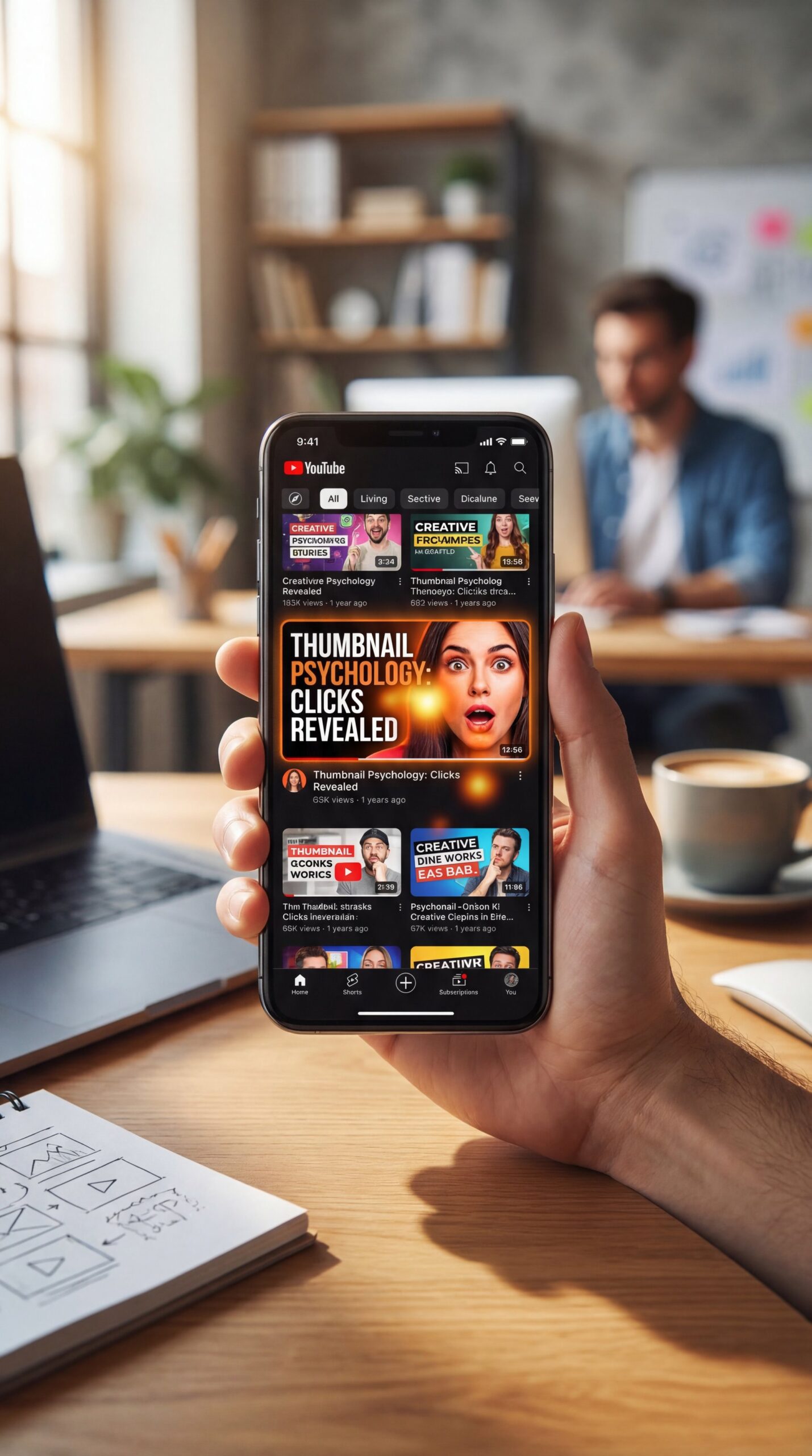 Illustration showing What Is Thumbnail Psychology Clicks All About?