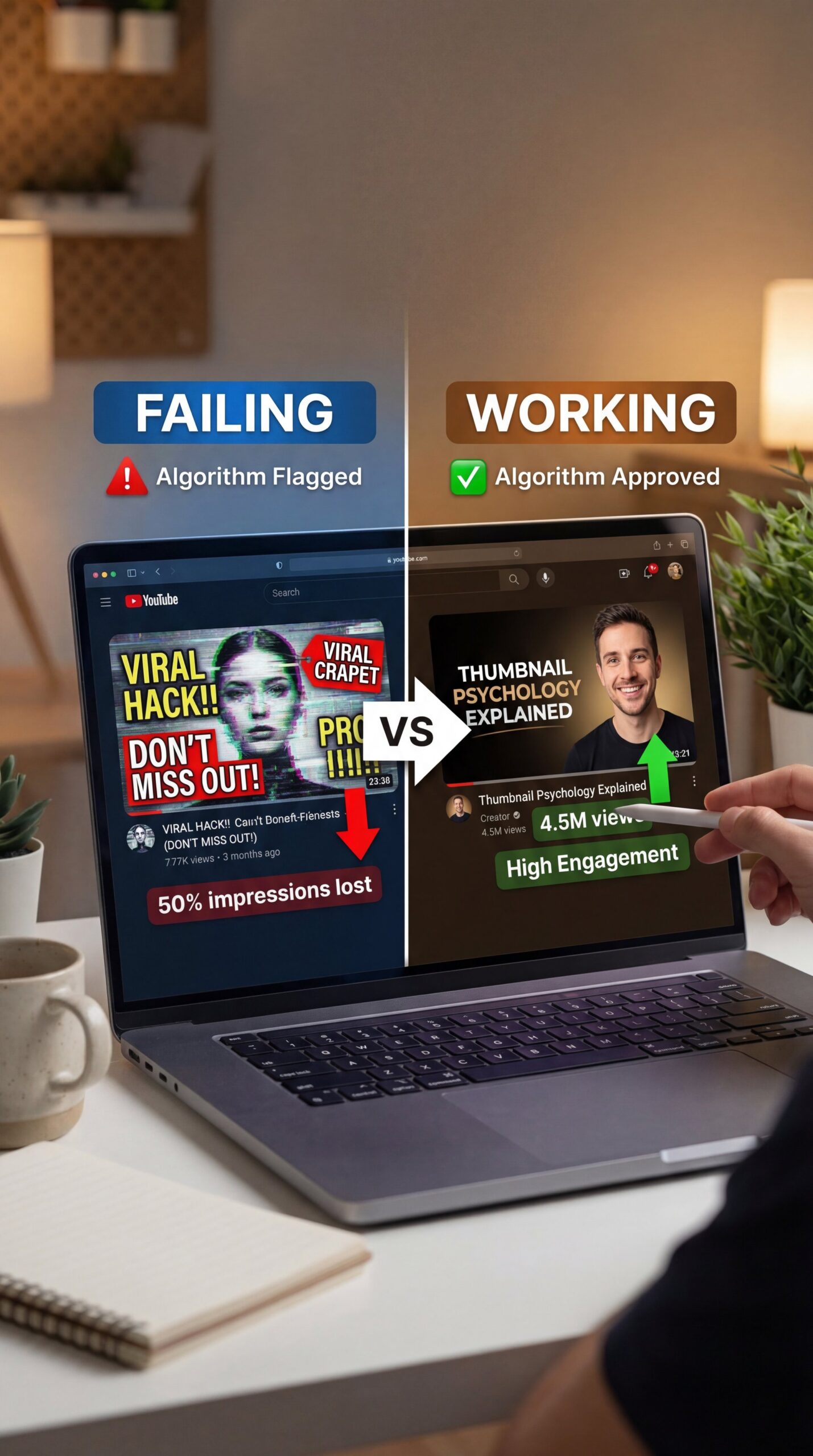 Illustration showing What Is Thumbnail Psychology and Why Is It Failing Now?