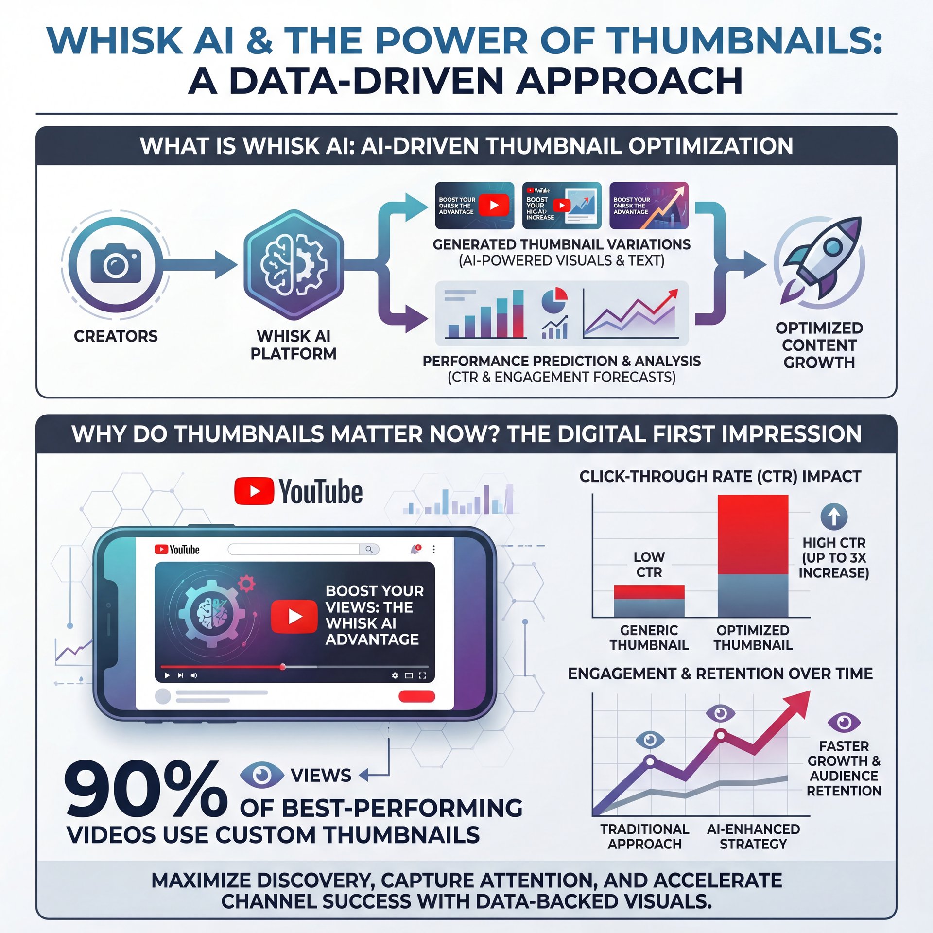 Illustration showing What Is Whisk AI, and Why Do Thumbnails Matter Now?