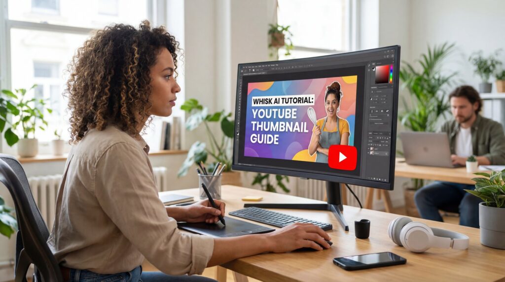 Whisk AI Tutorial: YouTube Thumbnail Guide - thumbnail CTR optimization, YouTube thumbnail design, AI thumbnail tools guide