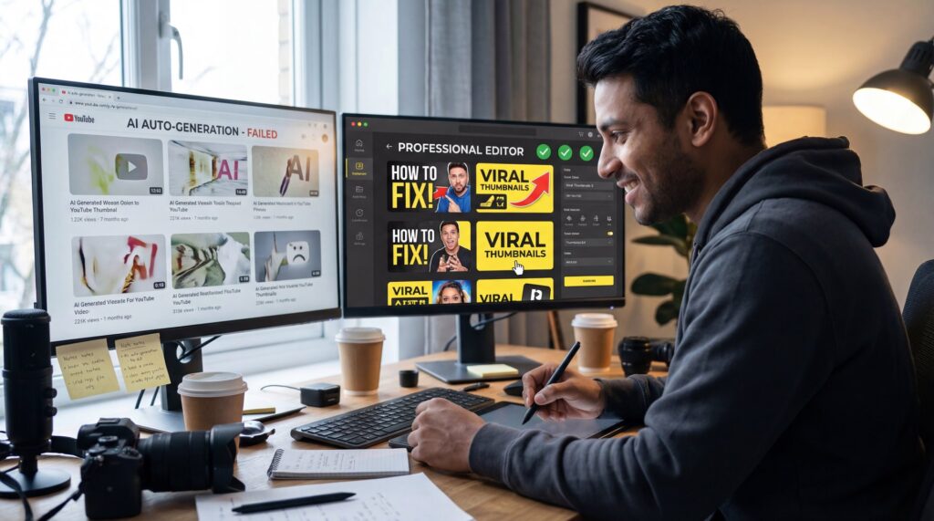 Why AI Thumbnail Maker Tools Fail & How to Fix - thumbnail optimization, YouTube CTR improvement, AI image generation quality guide