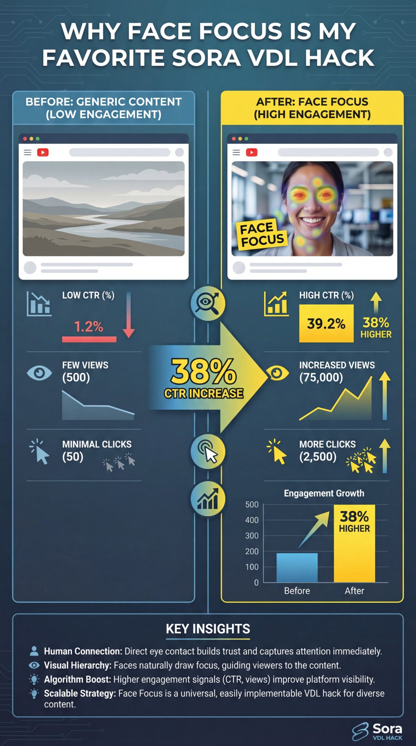 Illustration showing Why Face Focus is My Favorite Sora VDL Hack