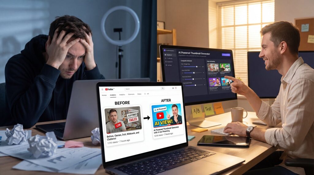 Why Thumbnail Psychology Fails + AI Fixes - curiosity gap thumbnails, face focus strategy, thumbnail A/B testing guide