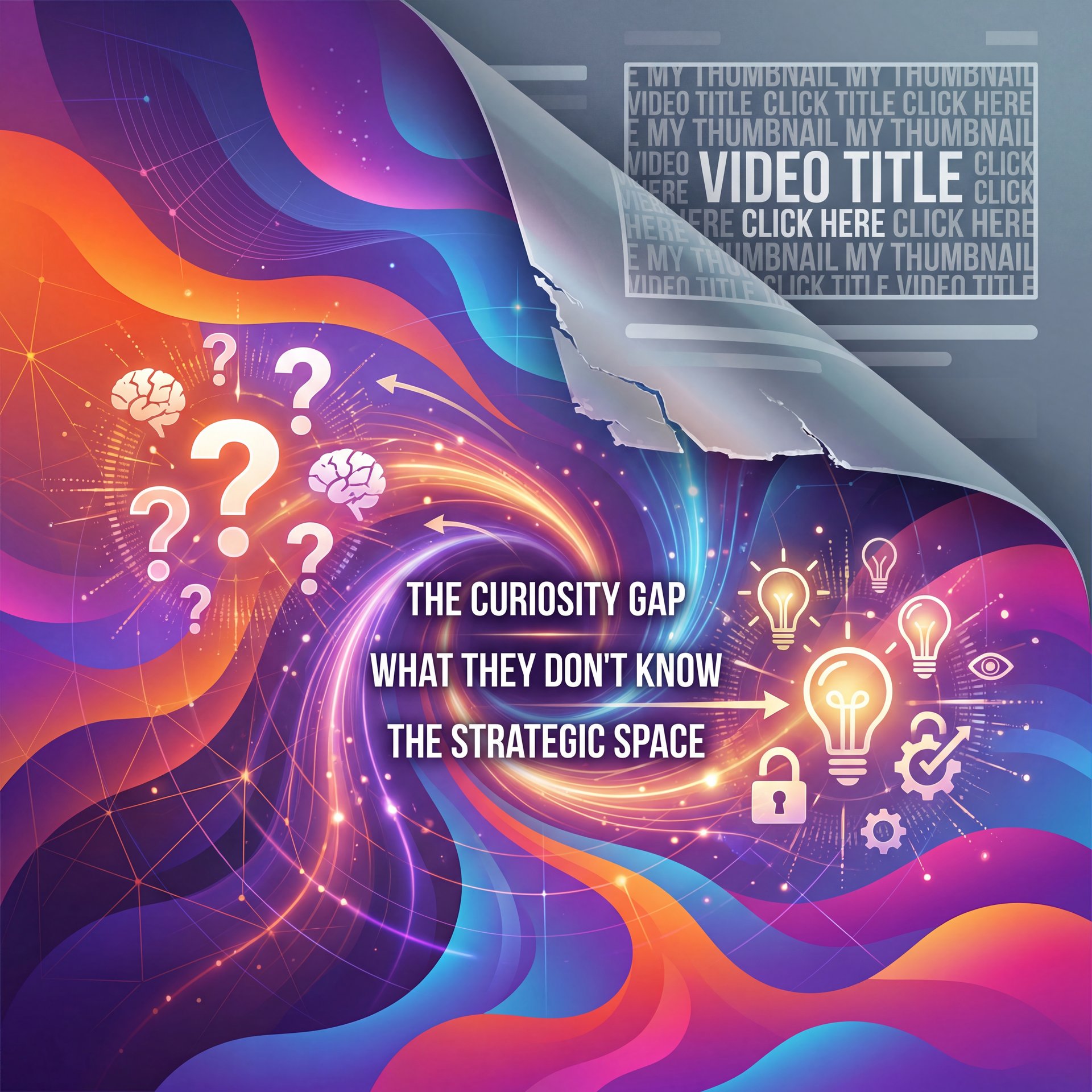 Illustration showing Why Your Thumbnail Psychology Fails The Curiosity Gap Test