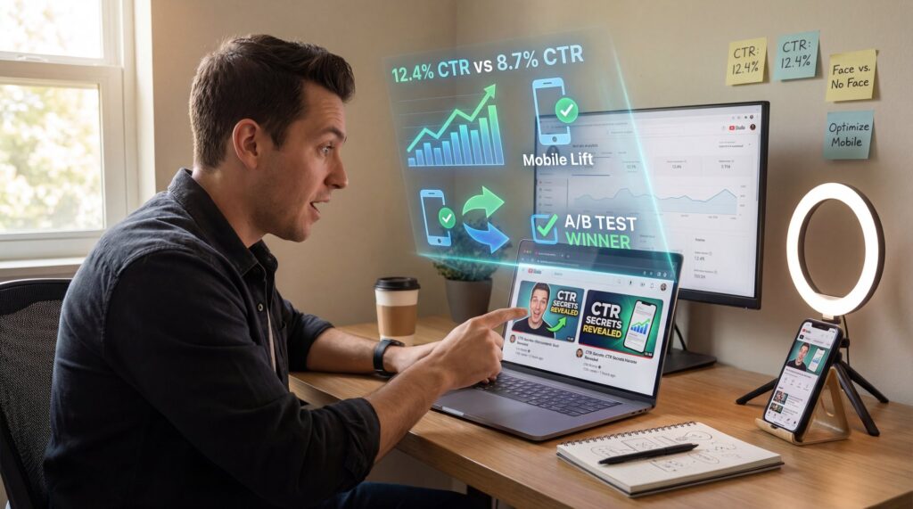 YouTube A/B Testing Thumbnails: CTR Secrets - click-through rate, thumbnail variants, video performance guide