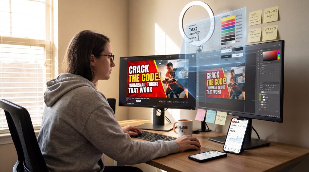 YouTube Thumbnail Template Tricks That Work - click-through rate, custom thumbnails, facial expressions guide