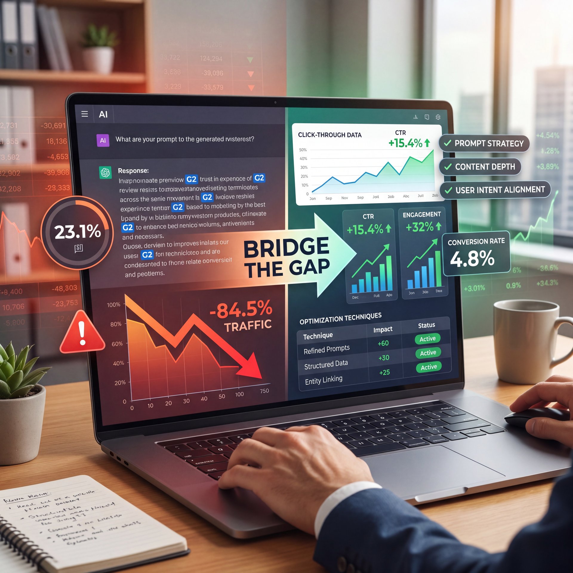 Illustration showing Best Techniques for Maximizing AI Output Quality