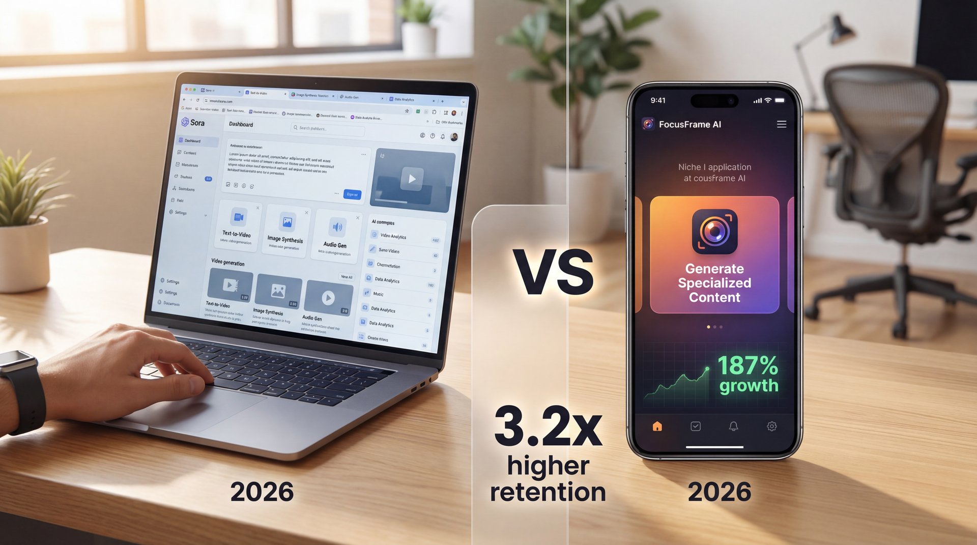 Illustration showing Why Is Sora Shutting Down Its Lead Against Niche Tools?