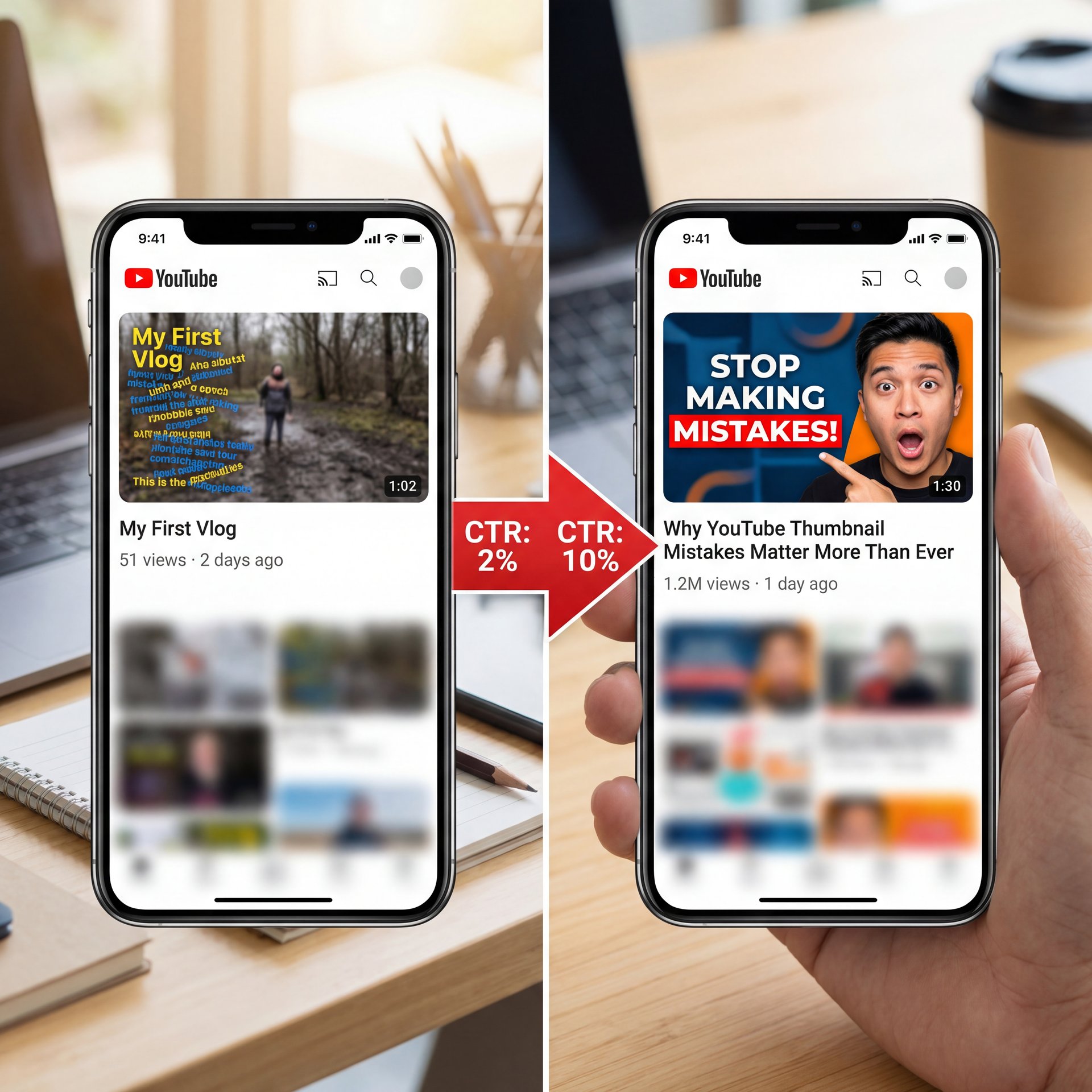 Illustration showing Why YouTube Thumbnail Mistakes Matter More Than Ever